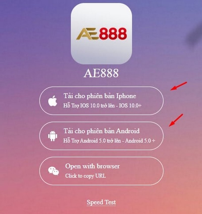 Các hình thức khác nhau khi tải app az888 cho android và ios
